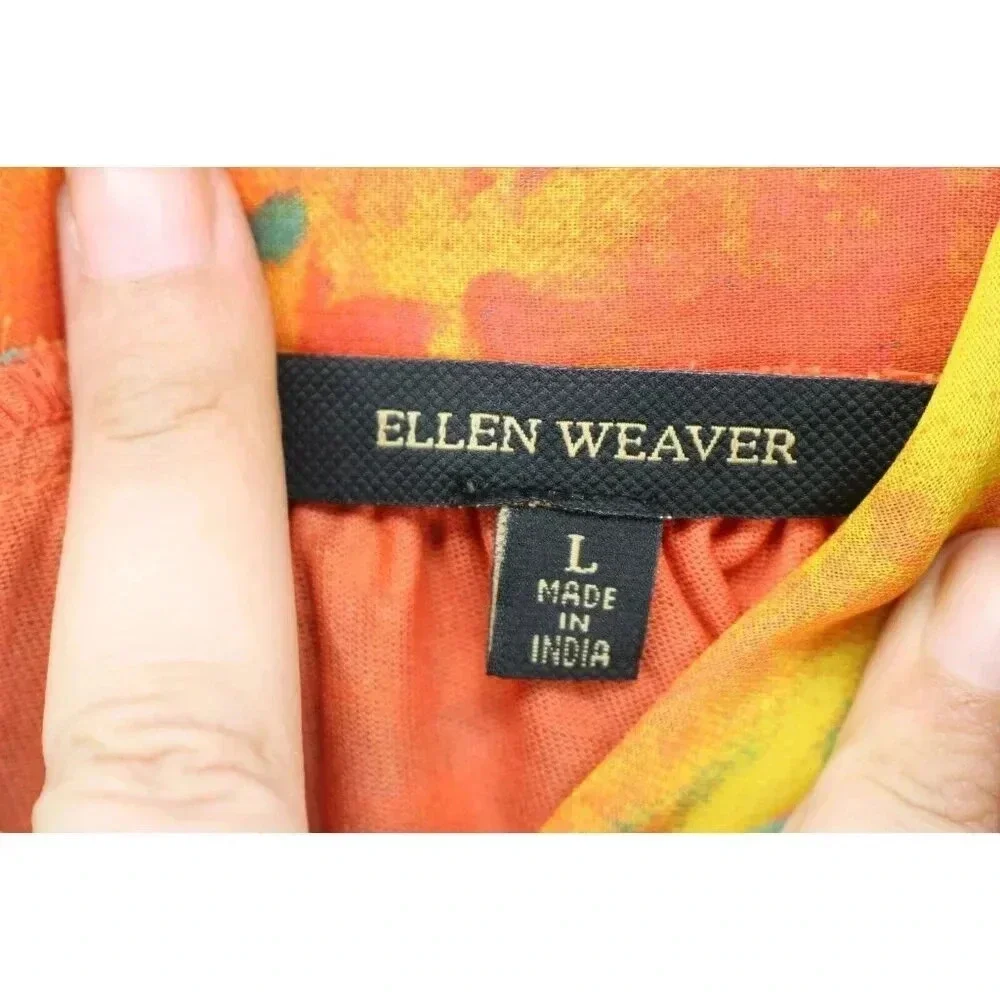 Ellen Weaver Sleeveless Tie-Dye Maxi Dress-Large-Empire Waist-Twisted Straps - Picture 4 of 9